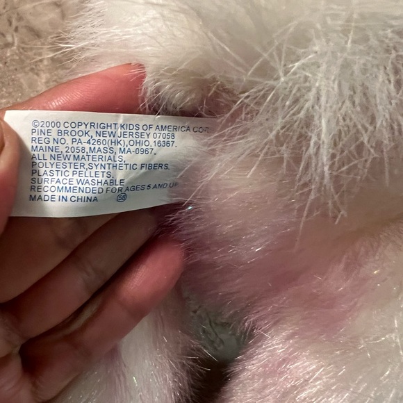 Vintage Kids Of America Bunny Rabbit Plush Stuffed Animal pink 12” 2000 - Picture 5 of 8